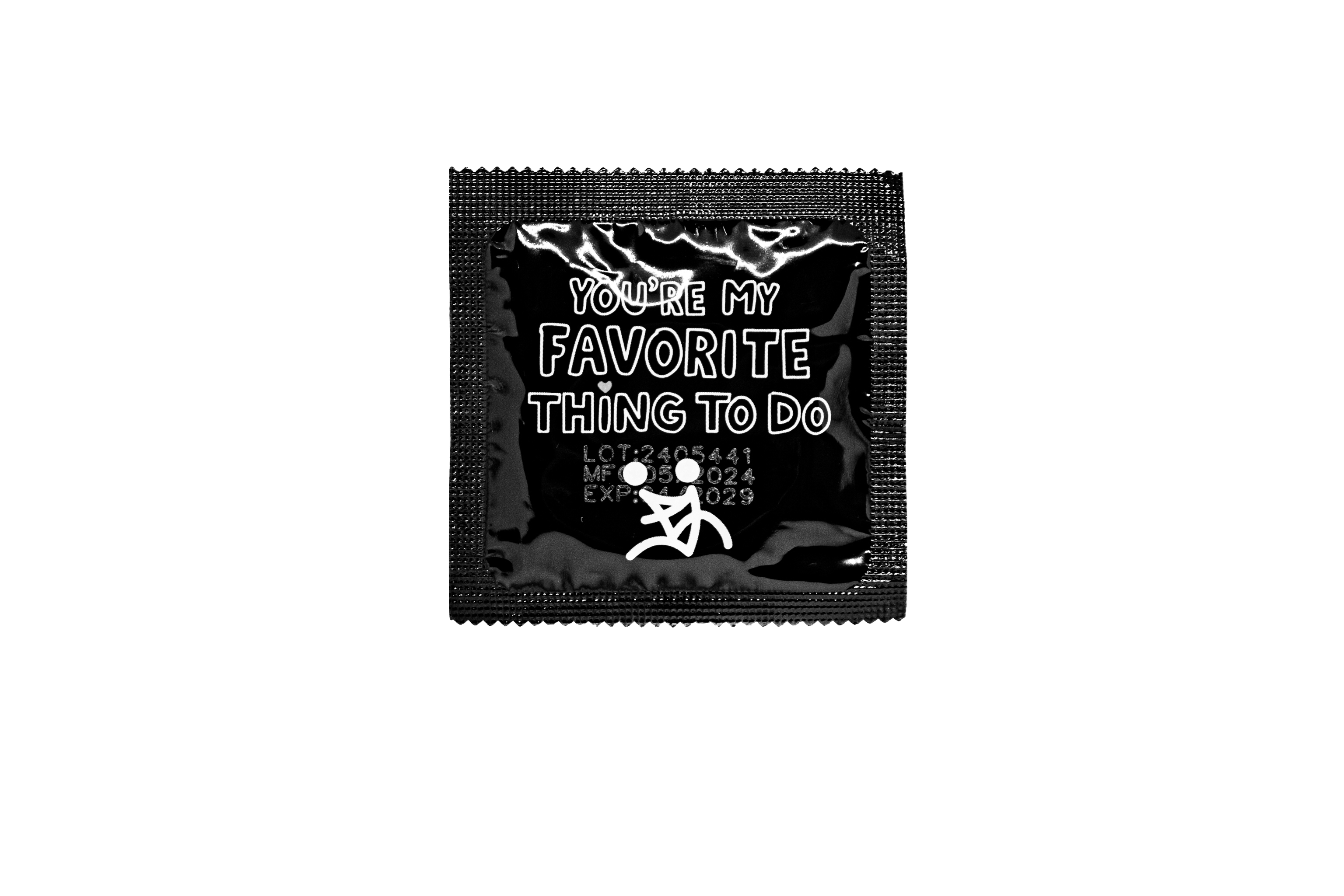 Zadná strana kondómu.