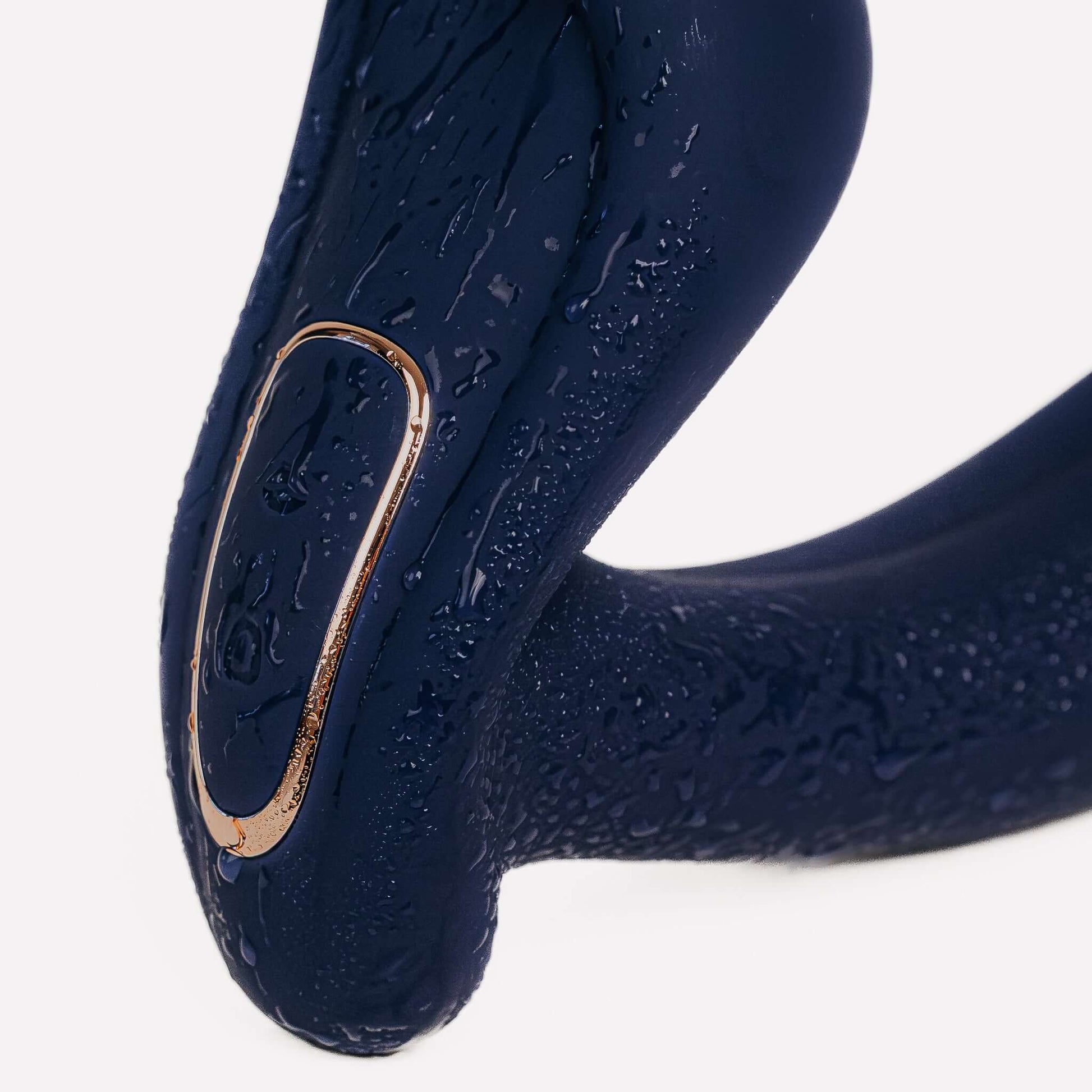 Close-up of the LUXURY VIBRATOR showcasing its sleek design and textured surface.