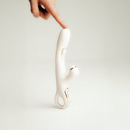 VIBRATOR WITH CLITORAL PROTRUSION