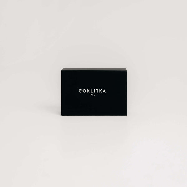 COKLITKA TABS packaging, premium sex chocolate crafted in Slovakia with natural aphrodisiacs.